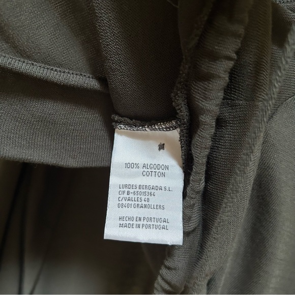 Lurdes Bergada~Summer Collection Asymmetrical Drape Cotton Jersey Top size Large - Picture 12 of 16